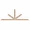 Ekena Millwork Saratoga Smooth Timber Gable Bracket, Douglas Fir, 108"W x 40"H x 3 1/2"D x 5 1/2"F, 9/12 Pitch GBW108X40X0406SAR00SDF - alternate 1